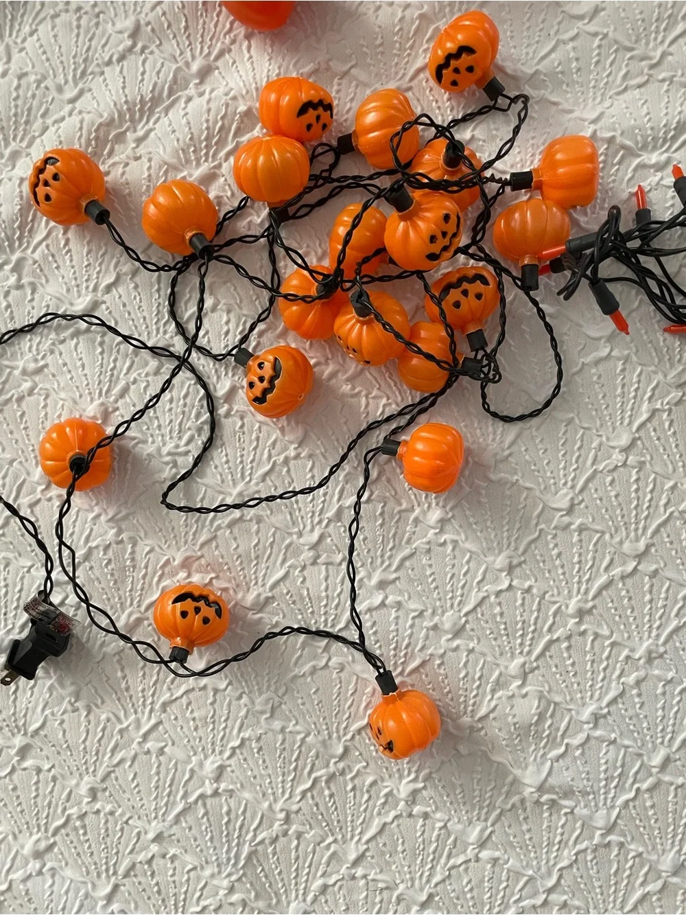 Orange Pumpkin Halloween String Lights - Festive Home Holiday Décor